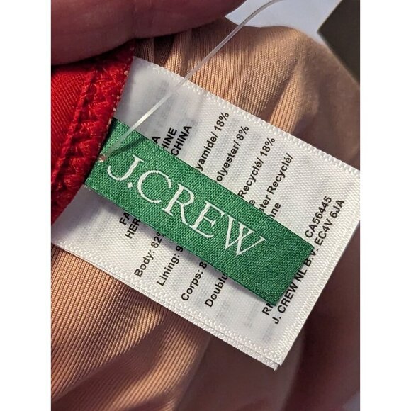 J Crew Women’s Halter Tie Neck Bikini Swim Top XS Red BY633 (888) - Picture 3 of 11